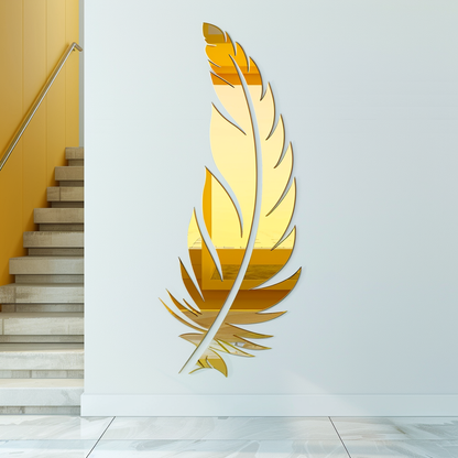 Gold Acrylic Leaf Mirror