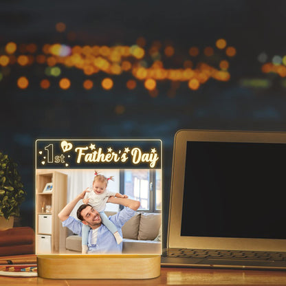 LED Night Lamp with Photo Frame