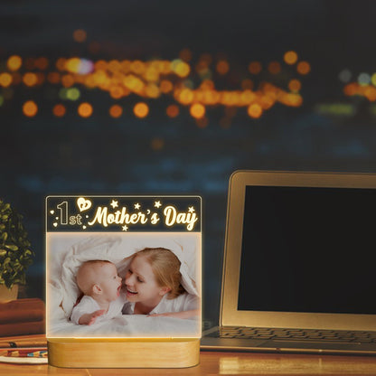 LED Night Lamp with Photo Frame