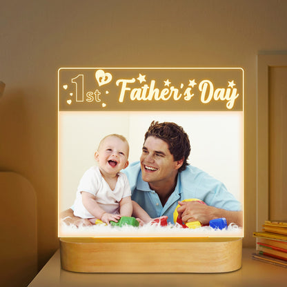 LED Night Lamp with Photo Frame